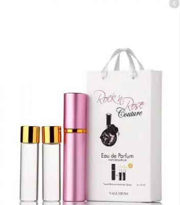 Міні-парфуми з феромонами жіночий Valentino Rock'n Rose Couture 3х15 мл
